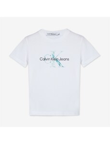 Calvin Klein Monogram Logo Çocuk Beyaz T-Shirt.34-IU0IU00267.0K6