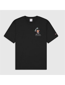 Champion Crewneck Erkek Siyah T-Shirt.34-218630.KK001