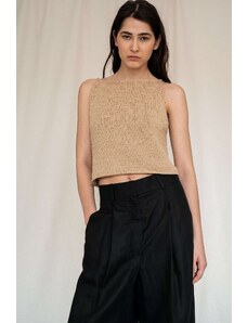 Plexida Crochet Top - Light Brown