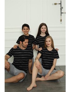 Akbeniz Aile Penye Şortlu Pijama Takım (baba - oğul ) 50115 Ayrı Ayrı Satılır . Fiyatları Farklıdır