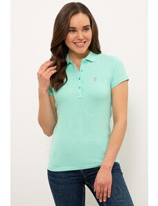 U.S. Polo Assn. Kadın Mint Basic Polo Yaka Tişört