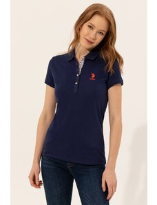 U.S. Polo Assn. Kadın Lacivert Basic Polo Yaka Tişört