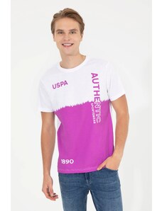 U.S. Polo Assn. Erkek Menekşe Bisiklet Yaka Tişört
