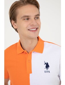 U.S. Polo Assn. Erkek Turuncu Polo Yaka Tişört