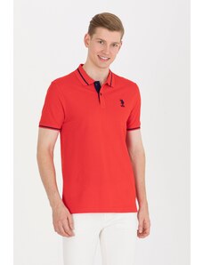 U.S. Polo Assn. Erkek Kırmızı Basic Polo Yaka Tişört