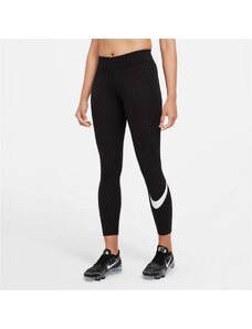 Nike Sportswear Essential Gx Mid Rise Legging Swoosh Kadın Siyah Tayt