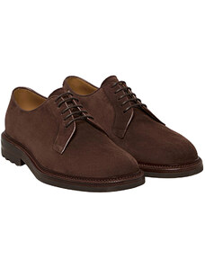 Brunello Cucinelli Erkekler İçin Bağcıklı Ayakkabılar, Oxford, Derbie ve Brogue Tarzı Ayakkabı Modelleri, Kahverengi, Süet, 2024, 7.5 8