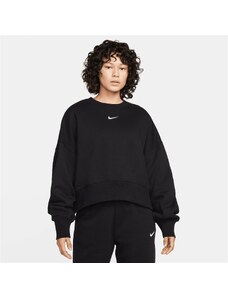 Nike Sportswear Phoenix Fleece Oversize Crew Kadın Siyah Sweatshirt