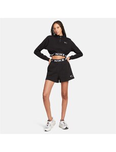 Nike Sportswear Air Fleece Top Kadın Siyah Uzun Kollu T-Shirt