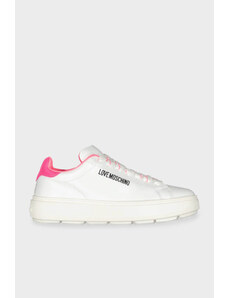 Love Moschino Logolu Deri Sneaker Bayan Ayakkabı Ja15374g1gıa410a Beyaz-fuşya