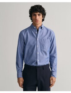 Gant Erkek Mavi Regular Fit Düğmeli Yaka Gömlek