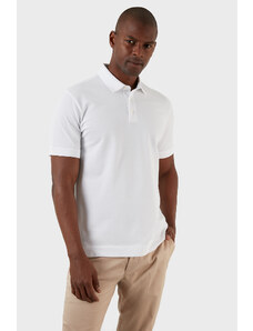 Exxe Pamuklu Regular Fit Düğmeli T Shirt Erkek Polo Ex661d Beyaz
