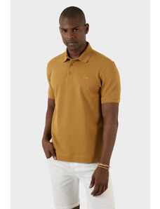 Exxe Pamuklu Regular Fit Düğmeli T Shirt Erkek Polo Ex661d Safran