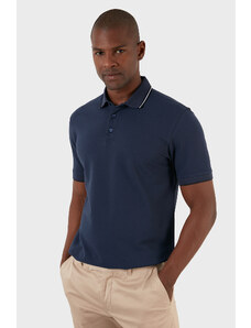 Exxe Pamuklu Regular Fit Düğmeli T Shirt Erkek Polo Ex661 İndigo