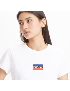 Levi's The Perfect Kadın Beyaz Bisiklet Yaka Tişört