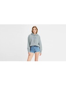 Levi's Graphic Standard Kadın Mavi Kapüşonlu Sweatshirt