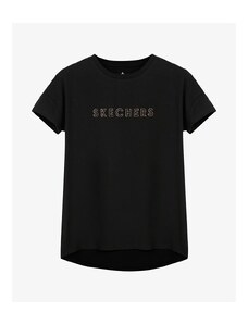 Skechers Graphic Crew Neck Kadın Siyah Tişört