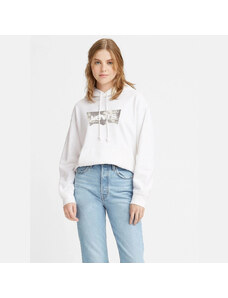 Levi's Graphic Standard Kadın Beyaz Kapüşonlu Baskılı Sweatshirt