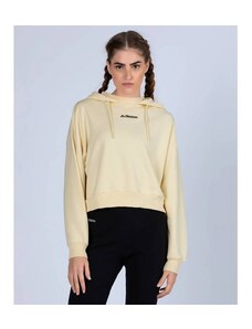 Kappa 365 Digi Kadın Bej Crop Sweatshirt