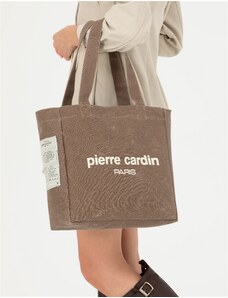 Pierre Cardin Kahverengi Kanvas Omuz Çantası