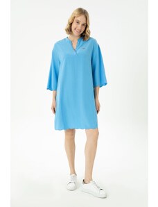 U.S. Polo Assn. Kadın Mavi Dokuma Elbise
