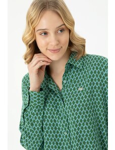 U.S. Polo Assn. Kadın Mint Uzun Kollu Gömlek