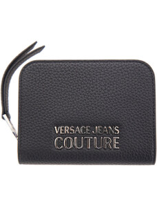 Versace Jeans Couture Kadınlar İçin Deri ve Kumaş Cüzdanlar, Siyah, Polyester, 2024