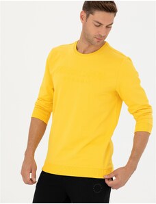 Pierre Cardin Sarı Regular Fit Sweatshirt