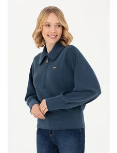 U.S. Polo Assn. Kadın Lacivert Sweatshirt