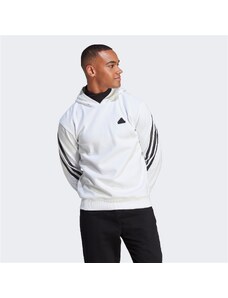 Adidas Future Icons 3-Stripes Kapüşonlu Erkek Beyaz Hoodie