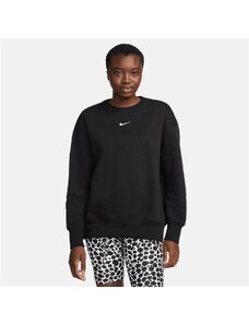 Nike Sporstswear Phoenix Fleece Os Crew Kadın Siyah Sweatshirt