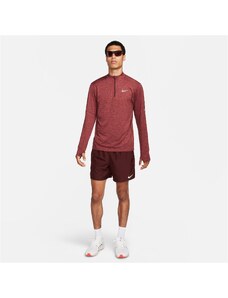 Nike Dri-Fit Element Half Zip Erkek Bordo Uzun Kollu T-Shirt