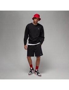 Jordan Essentials Fleece Crew Erkek Siyah Uzun Kollu Sweatshirt