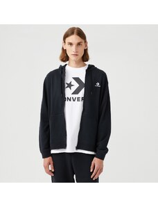 Converse Go-To Embroidered Star Chevron Zip Hoodie Unisex Siyah Sweatshirt