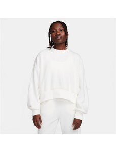 Nike Sportswear Plush Crop Crew Kadın Pembe Uzun Kollu T-Shirt