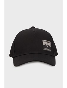 Emporio Armani Gümüş İşleme Detaylı Ayarlanabilir Erkek Şapka 627379 3f551 00020 Siyah