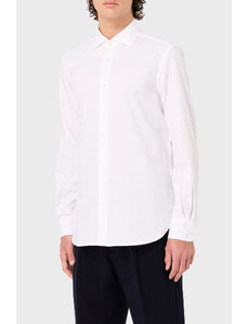 Emporio Armani % 100 Pamuk Jakarlı Logo Desenli Regular Fit Erkek Gömlek 6r1c86 1nvyz F1d4 Beyaz