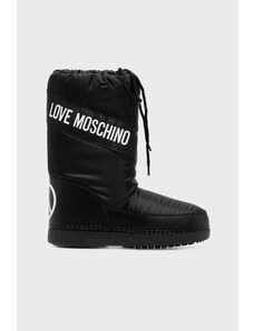 Love Moschino Logolu Yalıtımlı Su Geçirmez Soğuğa Karşı Dayanıklı Bayan Kar Botu Ja24032g0hısa000 Siyah