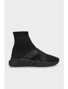 Love Moschino Logo Bantlı Bilekli Sneaker Bayan Ayakkabı Ja15263g0hız500b Siyah