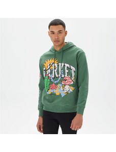Market Fantasy Farm Pullover Hoodie Erkek Yeşil Sweatshirt
