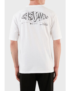 Les Benjamins Pamuklu Baskılı Oversize Erkek T Shirt Lb23fwfrwmuts-010 Beyaz