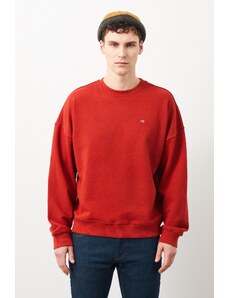 Ra Denim Erkek Kırmızı Crop Oversize Ziggy Sweatshirt