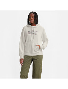 Levi's Graphic Standard Kadın Beyaz Kapüşonlu Sweatshirt