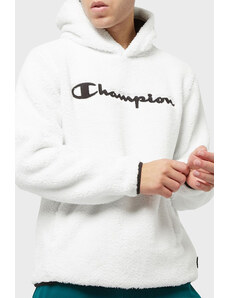 Champion Logolu Kapüşonlu Yumuşak Dokulu Polar Erkek Sweat 214973 Bdb/nbk Ww033 Beyaz