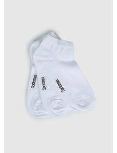 Beyaz Socksmax 2236 3Lü Beyaz Düz Patik Erkek Çorabı