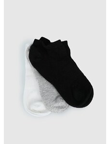 Multi Socksmax 2750 3Lü Siyah-Beyaz-Gri Spor Kadın Çorabı