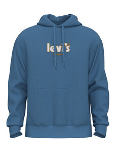 Levi's Relaxed Graphic Erkek Mavi Kapüşonlu Sweatshirt