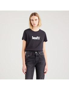Levi's The Perfect Kadın Siyah Yuvarlak Yaka Tişört