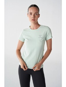 Hummel Deni Kadın Yeşil Yuvarlak Yaka Tişört