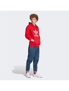 Adidas Trefoil Hoodie Erkek Kırmızı Sweatshirt
